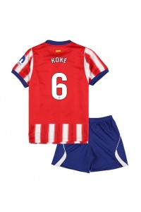 Atletico Madrid Koke #6 Jalkapallovaatteet Lasten Kotipeliasu 2026-27 Lyhythihainen (+ Lyhyet housut)